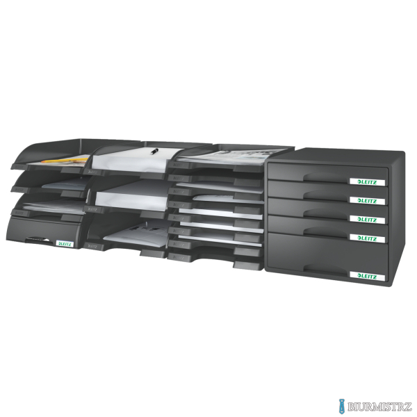 Półka na dokumenty LEITZ JUMBO PLUS czarna 52330095