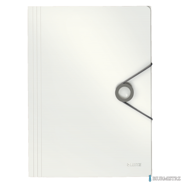 Teczka z gumką PP LEITZ SOLID A4 biała 45631001