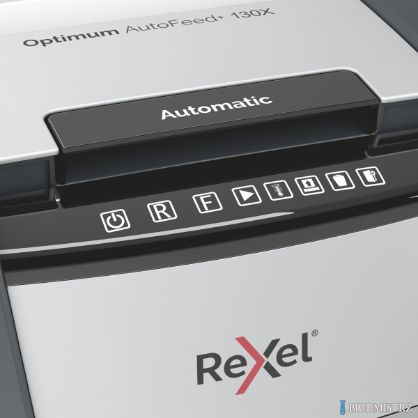 Niszczarka Rexel Optimum AutoFeed+ 130X, (P-4), 130 kartek, 44 l kosz, 2020130XEU