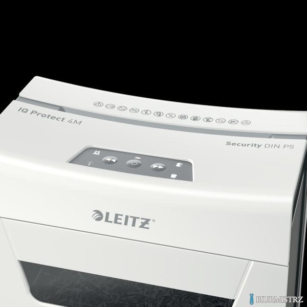 Niszczarka Leitz IQ Protect 4 P5, 4 kartki, 14 l kosz 80940000