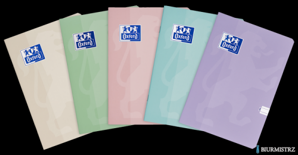 Zeszyt Oxford Touch Pastelowy A5 60 kartek 90 g linie 9 mm 400175352