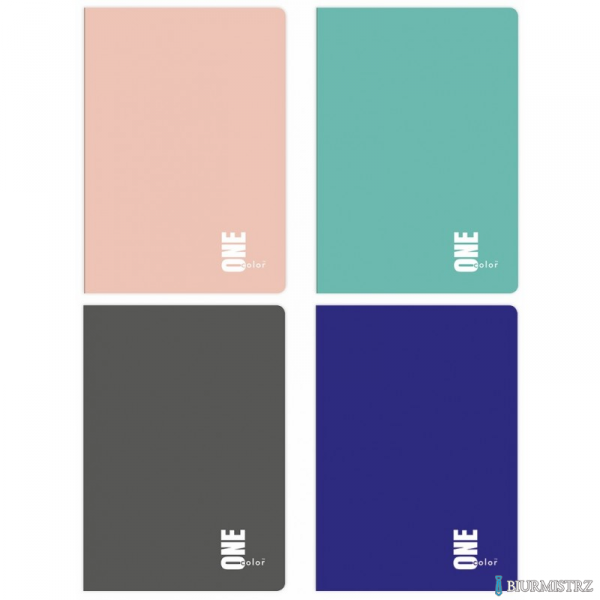 Zeszyt A5 96k. kratka UV KOL.ONE COLOR INTERDRUK  *247438