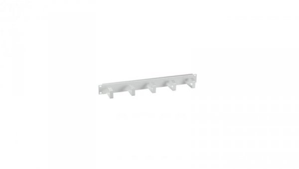 Oganizer kabli do szaf Rack 191U, 5 uchwytów, metal, szary