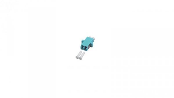 Adapter światłowodowy LC/LC Duplex Multimode OM3 Aqua