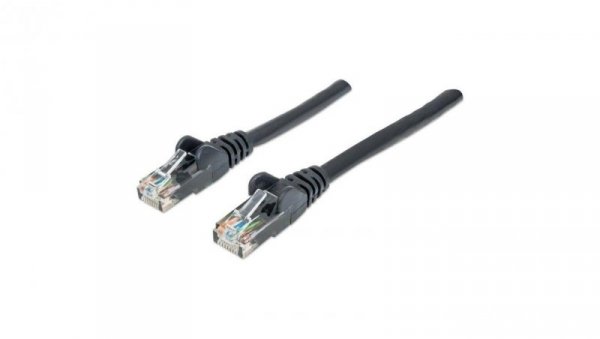 Patchcord Cat5E UTP 3,0M Czarny 100 Miedź 320764