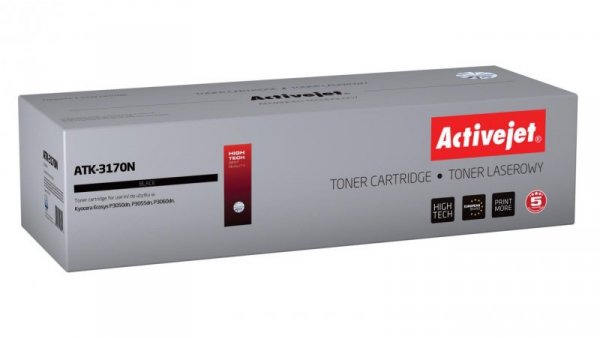 Toner Activejet ATK-3170N (zamiennik Kyocera TK-3170 Supreme 15500 stron czarny)