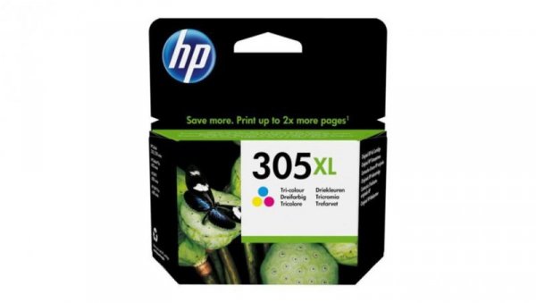 Tusz HP kolor HP 305XL, HP305XL=3YM63AE, 200 str.