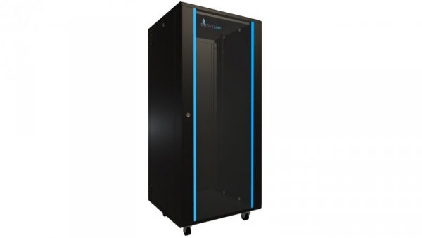 Szafa rack stojąca Extralink 27U 600x600 Czarna
