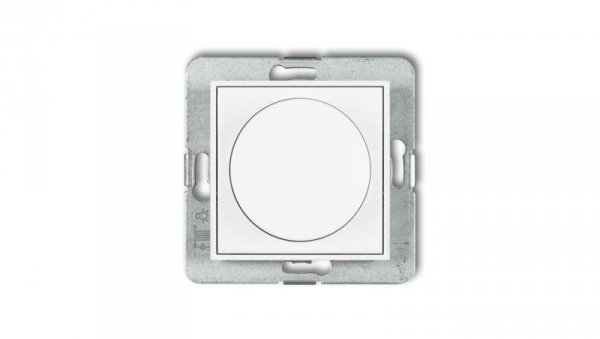 ICON Mechanizm elektronicznego regulatora oświetlenia przyciskowo-obrotowego do lamp LED biały IRO-2