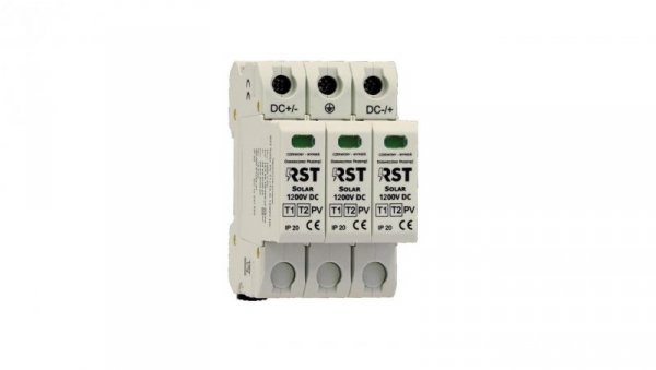 Ogranicznik przepięć B+C Typ 1+2 DC, RST Solar PV T1+T2 Y 1200V DC 641 502