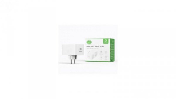 Gniazdo podwójne smart WiFi 16A, z pomiarem prądu R6153