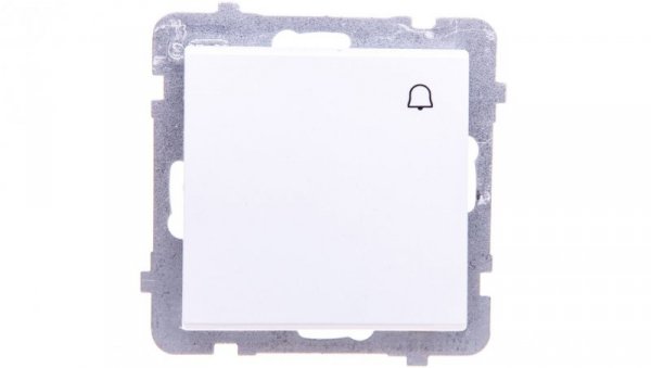 SONATA Łącznik zwierny dzwonek biały mat ŁP-6R/m/75
