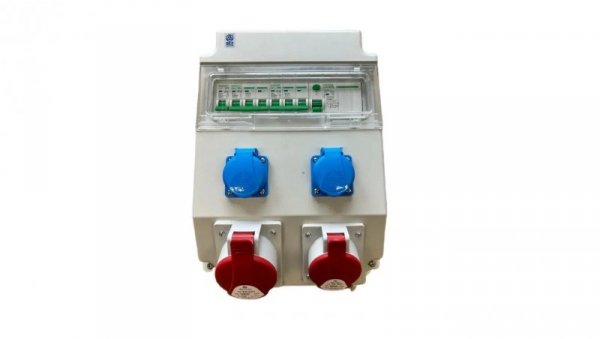 Rozdzielnica elektryczna CEE 32A 16A 230V z bezpiecznikami FI / 96V-3