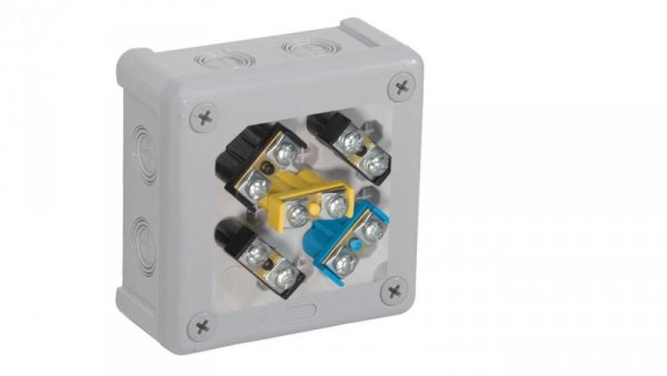 Puszka natynkowa z zaciskami 12 wlotów VIPLAST VP-41 SZARA IP55 98x98x42mm 041-53