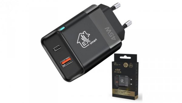 Ładowarka USB-C USB-A Extralink Smart Life Fast Charger 45W