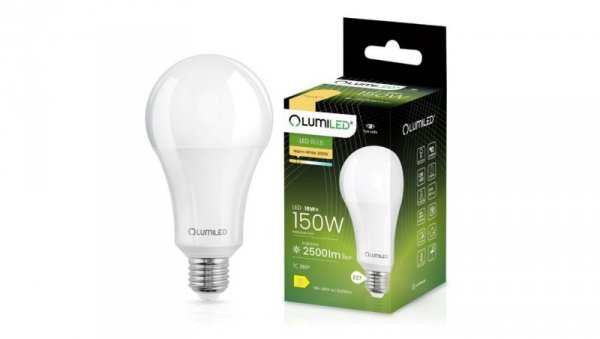Żarówka LED E27 A80 18W = 150W 2500lm 3000K Ciepła 260 LUMILED