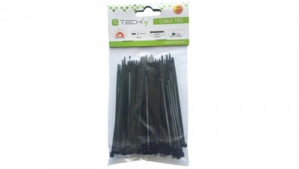 Opaski Zaciskowe 100x2.5mm Trytki do Kabli /100szt./ Czarne