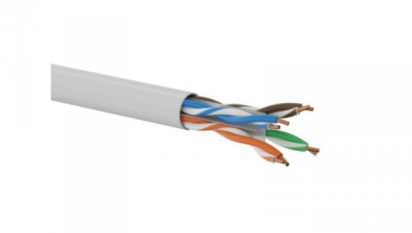 Kabel teleinformatyczny U/UTP kat.6A LSOH Dca (10Gb/s) szary Q-LANTEC /500m/