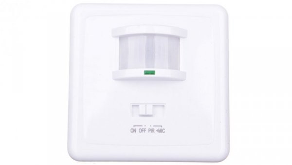 Czujnik ruchu MARID JQ-L PIR 40-500W IP20 podtynkowy zasięg do 12m 150 st. 3–2000 lx 30-90dB biały 08910