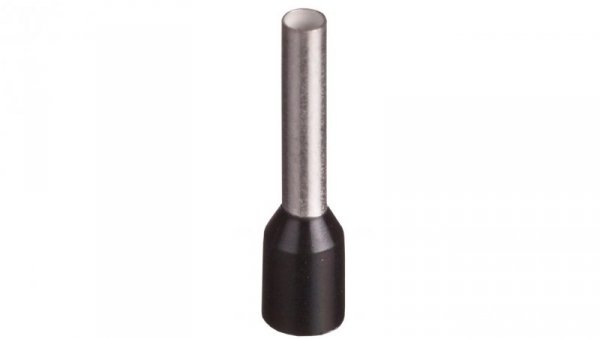Końcówka tulejkowa izolowana TI 1,5mm2/10mm czarna cynowana TI1,5L10x500 /500szt./
