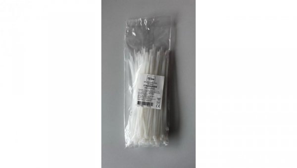 Opaska kablowa 250x4,8 biała ITAline ITA048250W /100szt./