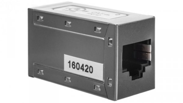 Adapter (przelotka) RJ45/RJ45 kat.6A ekranowany DN-93905