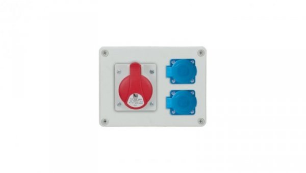 Rozdzielnica stacjonarna R-BOX 190 1x16A/5P 2x250V IP44 B.1602