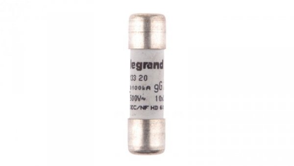 Wkładka bezpiecznikowa cylindryczna 10x38mm 20A gG 500V HPC 013320