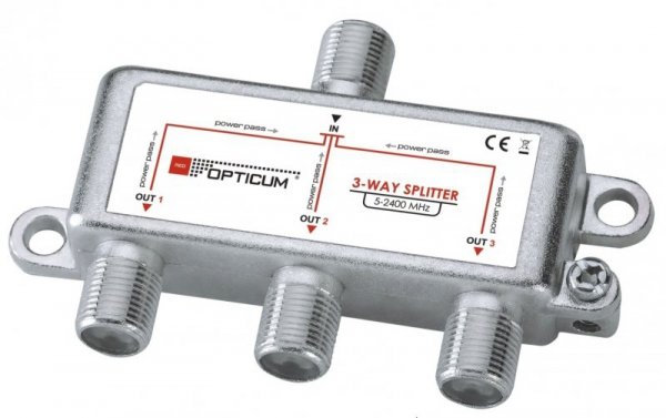 Rozgałęźnik 1-3 DVB-T SAT 3x1