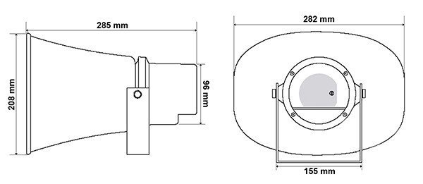 GŁOŚNIK TUBOWY HQM-ZT301 30W 100V BIAŁY