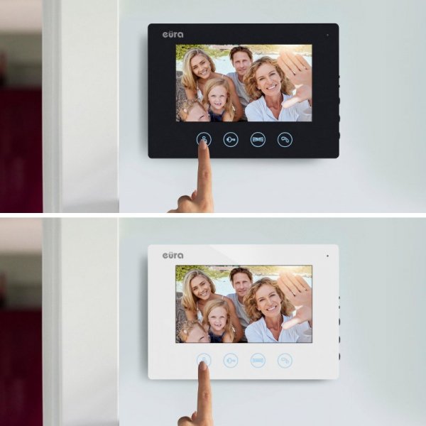 WIDEODOMOFON EURA VDP-90A3 DELTA + czarny monitor TUYA