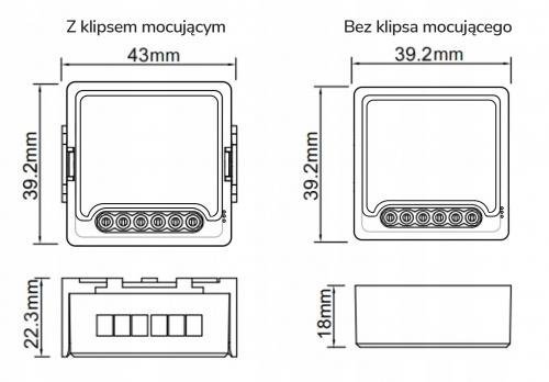 Moduł OXT mini sterownik rolet WiFi TUYA