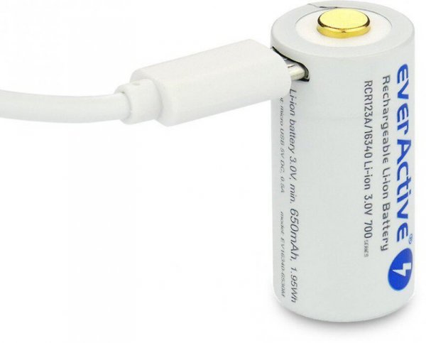 Akumulatorek 16340 / R-CR123 3V everActive 700mAh (1 szt.) z zabezpieczeniem