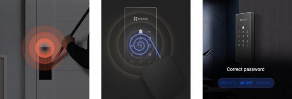 Inteligentny zamek cyfrowy Ezviz DL03 czarny