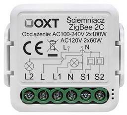 Moduł OXT mini ściemniacz 2 obwody ZigBee TUYA