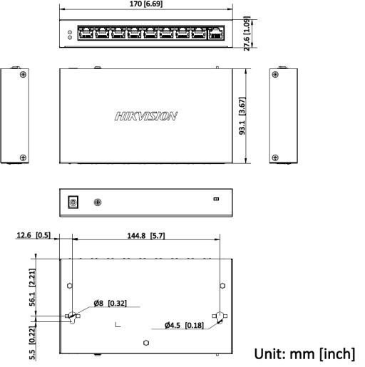 Switch Hikvision DS-3E0109P-E/M(C)