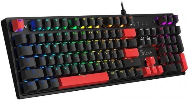 Klawiatura mechaniczna A4TECH BLOODY S520N Fire Black (BLMS RED Plus Switch)