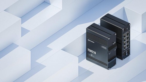 Teltonika TSW210 switch przemysłowy 8xGE 2xSFP PoE+ (TSW210000040) DIN