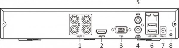 Rejestrator 5w1 Hilook 8 kanałowy 8MP DVR-208U-M1/T