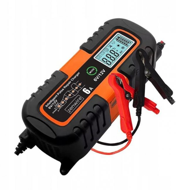 Ładowarka Prostownik Akumulatorowy Samochodowy z Funkcją Naprawy AGM 6V 12V Zenwire JMD-6S