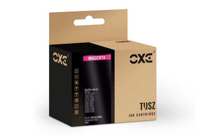 Tusz OXE Magenta HP 933XL (wskazują poziom tuszu) zamiennik refabrykowany CN055AE