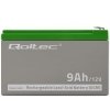 Qoltec Akumulator żelowy | 12V | 9Ah | max.90A | AGM