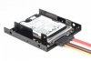 Digitus Ramka montażowa/Adapter SSD/HDD 2x 2.5 do 3.5 (ATA, SATA, SSD) metalowa ,zestaw z kablami, czarna