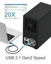 IcyBox Obudowa IB-3810-C31 10x HDD Single System dla 3,5 HDD SATA I/II/III