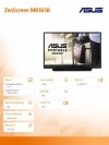Asus Monitor 15.6 cala MB165B 0.78 kg USB 3.0