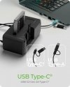 IcyBox Stacja dokująca IB-2924MSCL-C31 Docking & CloneStation                    1x 2,5/3,5 do 1x M.2 NVMe & M.2 NVM