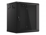 Lanberg Szafa instalacyjna wisząca 19 12U 600X450mm czarna (drzwi szklane)