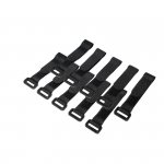 LogiLink Organizator kabli, rzep, 15cm, 10szt. czarny