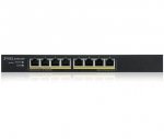Zyxel Przełącznik zarządzalny GS1915-8EP PoE Smart 60W 802.3at desktop hybrid mode Switch