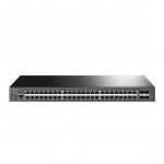 TP-LINK Przełącznik zarządzalny L2+ JetStream, 48 portów gigabitowych, 4 sloty SFP+ 10GE SG3452X